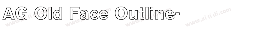 AG Old Face Outline字体转换